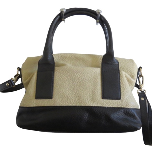 Large Pebbled Leather Kate Spade Fold Over Bag Shoulder/Satchel - Picture 2 of 6